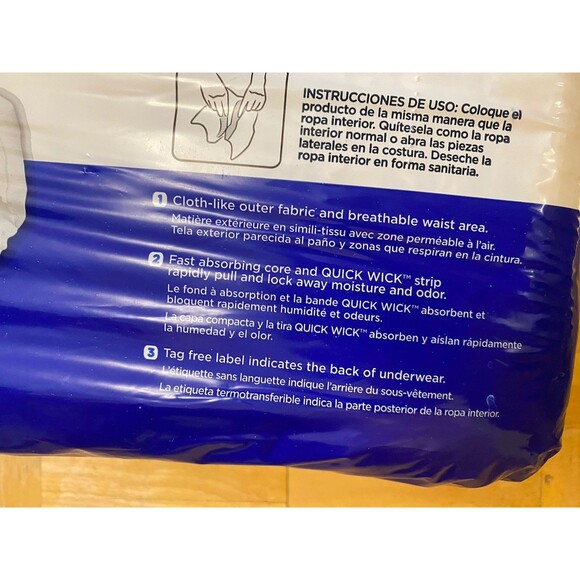 Procare ~ Protective Underwear ~ Pack Of 18~  Size Large 44" - 58” (112cm-147cm) - Picture 4 of 6